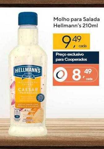 Coop Molho Para Salada Hellmann's oferta