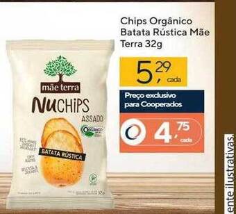 Coop Chips Orgânico Batata Rustica Mãe Terra oferta