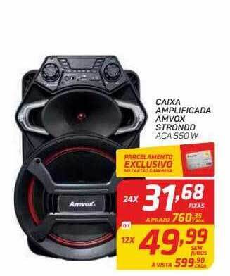 GBarbosa Caixa Amplificada Amvox Strondo oferta