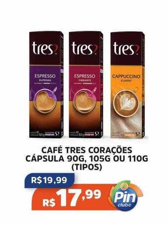 Pinheiro Supermercado Café Tres Corações Capsula oferta
