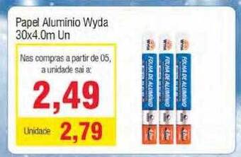 Spani Atacadista Papel Aluminio Wyda oferta