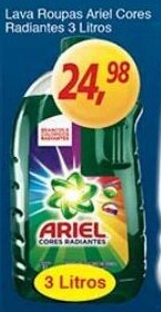 Supermercados Guanabara Lava Roupas Ariel Cores Radiantes 3L oferta