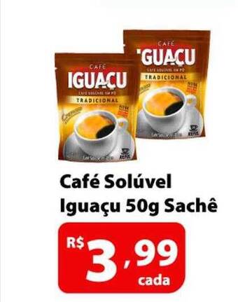 Supermercados Tischler Café Soluvel Iguaçu oferta