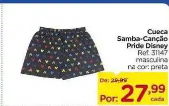 Cueca Samba-canção Pride Disney