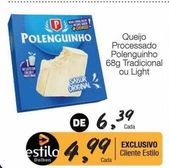 Supermercado Dalben Queijo Processado Polenguinho Tradicional Ou Light oferta
