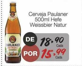 Supermercado Dalben Cerveja Paulaner Hefe Weissbier Natur oferta