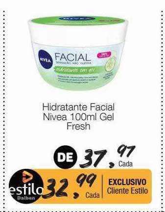 Supermercado Dalben Hidratante Facial Nivea Gel Fresh oferta