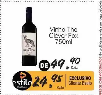 Supermercado Dalben Vinho The Clever Fox oferta