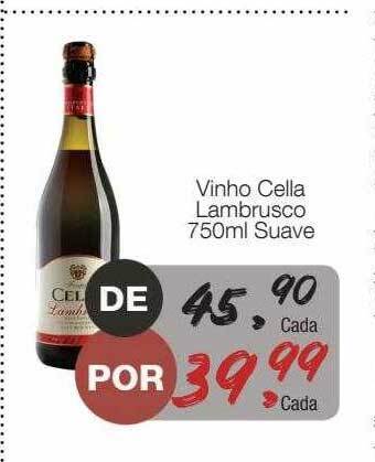 Supermercado Dalben Vinho Cella Lambrusco Suave oferta