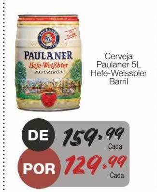 Supermercado Dalben Cerveja Paulaner Hefe-weissbier Barril oferta