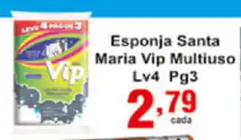 Rossi Supermercado Esponja Santa Maria Vip Multiuso Lv4 Pg3 oferta