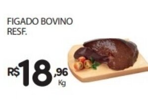 Supermercado Vitorino Figado Bovino Resfriado 1kg oferta