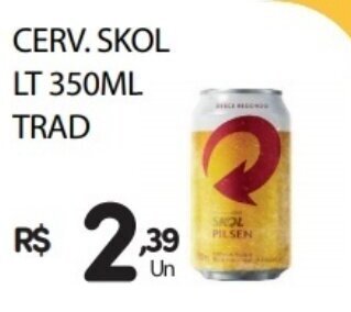 Supermercado Vitorino Cerv. Skol Lt 350ml Trad. oferta