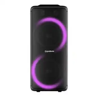 Caixa amplificada gradiente gca203  extreme colors drum bass, 1000w bluetooth, rádio fm, usb