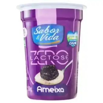 Iogurte desnatado sabor & vida zero lactose ameixa 150g