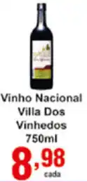 Rossi Supermercado Vinho Nacional Villa Dos Vinhedos 750ml oferta
