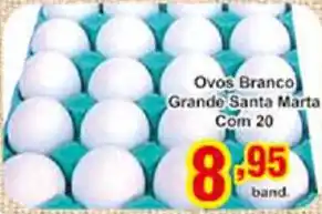 Rossi Supermercado Ovos Branco Grande Santa Marta com 20 oferta