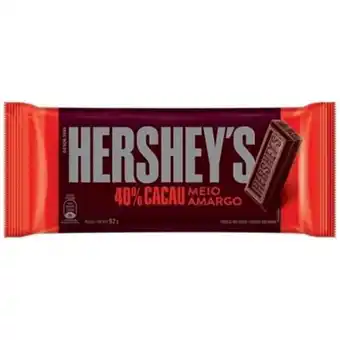 Supermercado Precito Chocolate hershey's meio amargo 92g oferta