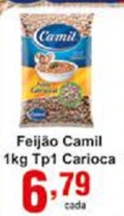 Rossi Supermercado Feijao Camil 1kg Tp1 Carioca oferta