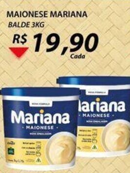 Assaí Atacadista Maionese Mariana balde 3kg oferta