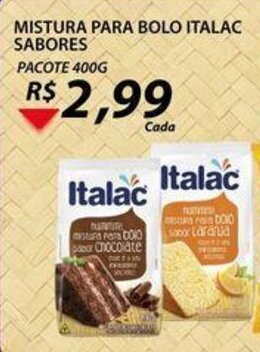 Assaí Atacadista Mistura para Bolo Italac Sabores 400g oferta
