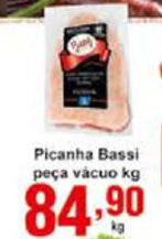 Rossi Supermercado Picanha Bassi peca vacuo 1kg oferta