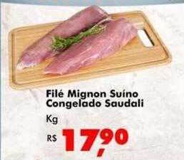 Big Box Filé Mignon Suíno Congelado Saudali Kg oferta