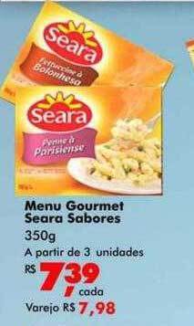 Big Box Menu Gourmet Seara Sabores oferta