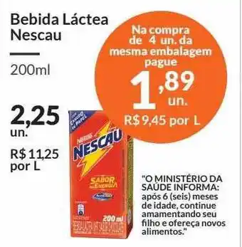 Bebida Láctea Nescau