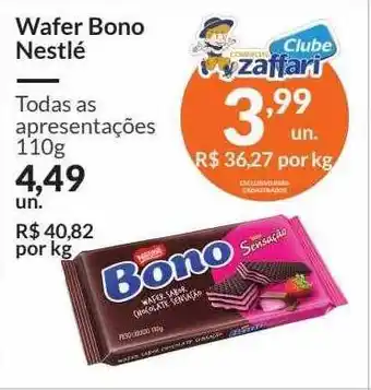 Zaffari Wafer Bono Nestlé oferta
