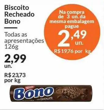 Zaffari Biscoito Recheado Bono oferta