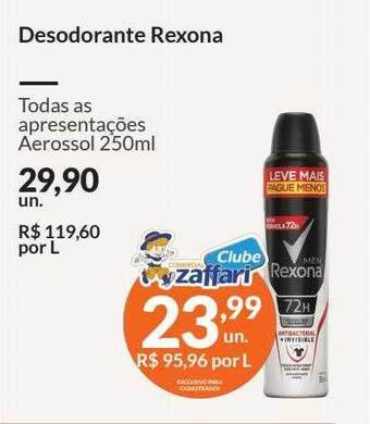 Zaffari Desodorante Rexona oferta