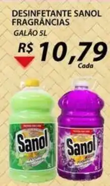 Assaí Atacadista Desinfetante Sanol Forca Brutal 5L oferta