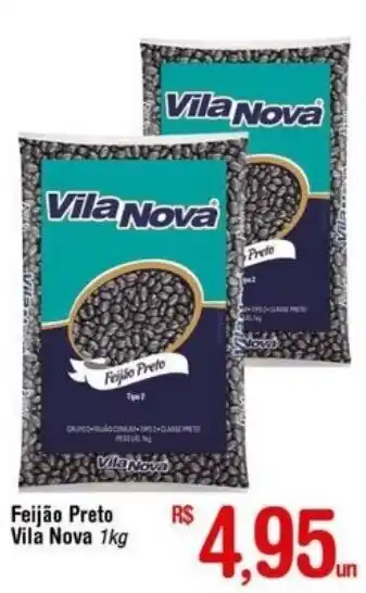 Fort Atacadista Feijao Preto Vila Nova 1kg oferta