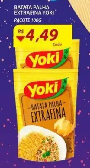 Assaí Atacadista Batata palha extrafina Yoki 100g oferta