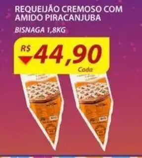 Assaí Atacadista Requeijao Cremoso com Amido Piracanjuba 1.8kg oferta
