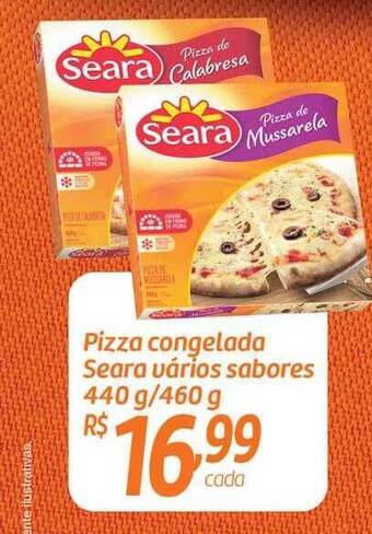 Comper Pizza Congelada Seara Varios Sabores oferta