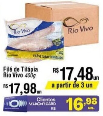 Fort Atacadista File de Tilapia Rio Vivo 400g oferta