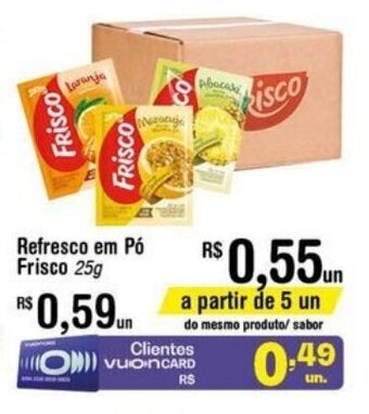 Fort Atacadista Refresco em po Frisco 25g oferta
