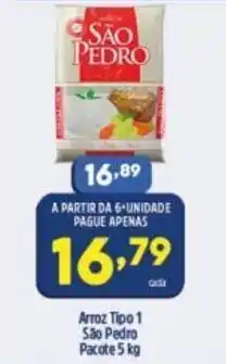 Arena Atacado Arroz tipo 1 Sao Pedro pacote 5kg oferta