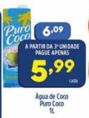 Arena Atacado Agua de Coco Puro Coco 1L oferta