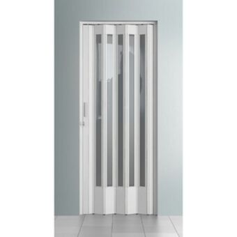 Leroy Merlin Porta sanfonada decorada plástico pvc branco 2,10x0,72m bcf oferta