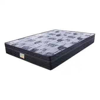 Colchão casal imperial molas verticóil (23x138x188) preto e cinza