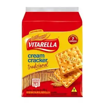 Biscoito cream cracker tradicional vitarella 350g