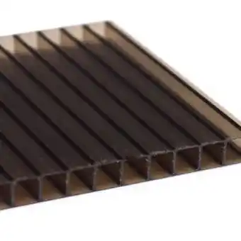 Chapa de policarbonato alveolar 2,10x3,00 6mm bronze