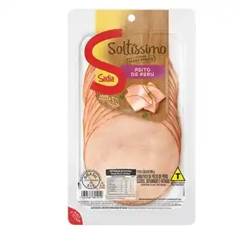 X Supermercados Peito de peru fatiado sadia soltíssimo embalagem 200g oferta