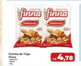 Rebouças Supermercados Farinha De Trigo Finna oferta