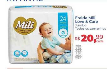 Hiper Farma Fralda Mili Love & Care oferta
