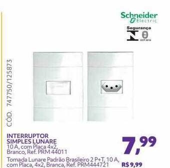 Telhanorte Interruptor Simples Lunare oferta