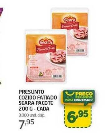 Presunto Cozido Fatiado Seara Pacote - Cada
